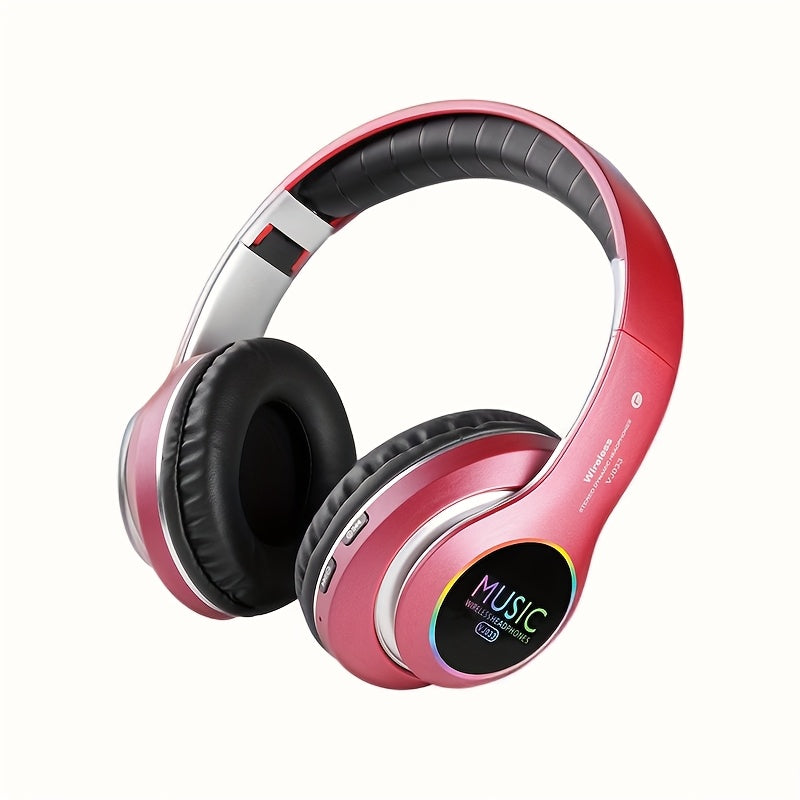 Wireless Foldable Headphones with Deep Bass, Mic & 3.5mm Jack