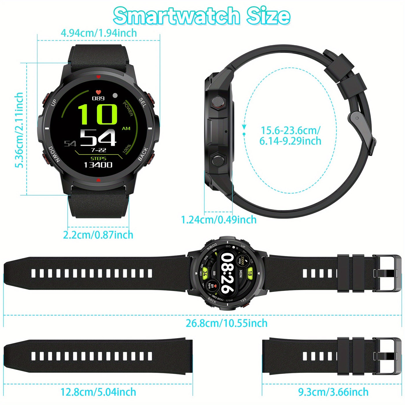 S52 Smartwatch: Wireless Calls, Sleep Monitor & 110+ Sport Modes