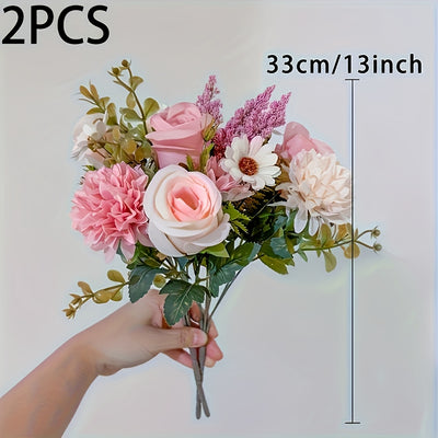 Real Touch Artificial Peony Bouquet 2 Pink & White | Premium