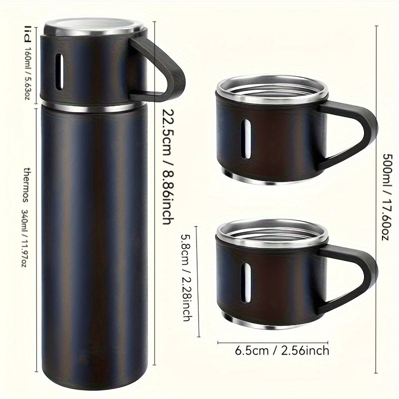 500 ml Stainless Steel Thermal Mug with Vacuum Insulation Durable Travel Cup