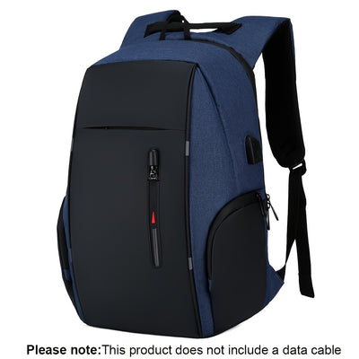 Men’s Anti‑Theft Business Laptop Backpack Large Capacity Travel Rucksack with Adjustable Shoulder Straps