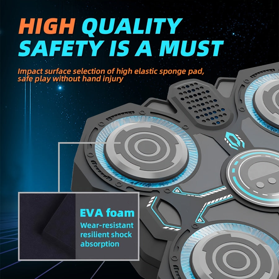 Interactive Boxing Toy with LED Targets & Music Reaction Trainer