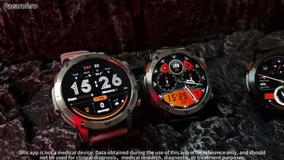 Paearofero Outdoor Smartwatch with 1000mAh Battery & LED Flashlight