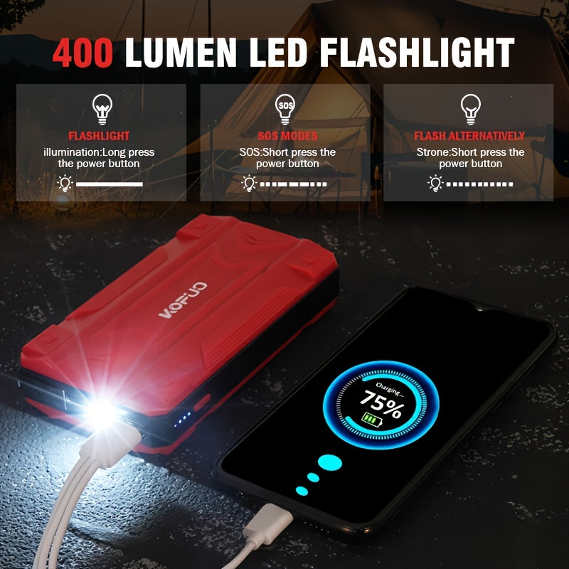 3000A Portable Car Battery Jump Starter | KOPUO Camping Essential