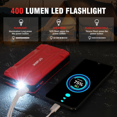 3000A Portable Car Battery Jump Starter | KOPUO Camping Essential
