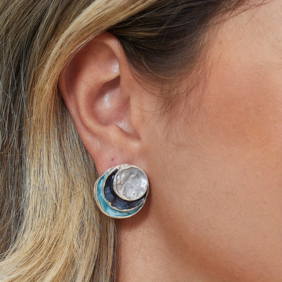 Boho Multi‑Layer Silver Party Earrings Elegant Holiday Jewellery