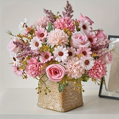 Real Touch Artificial Peony Bouquet 2 Pink & White | Premium