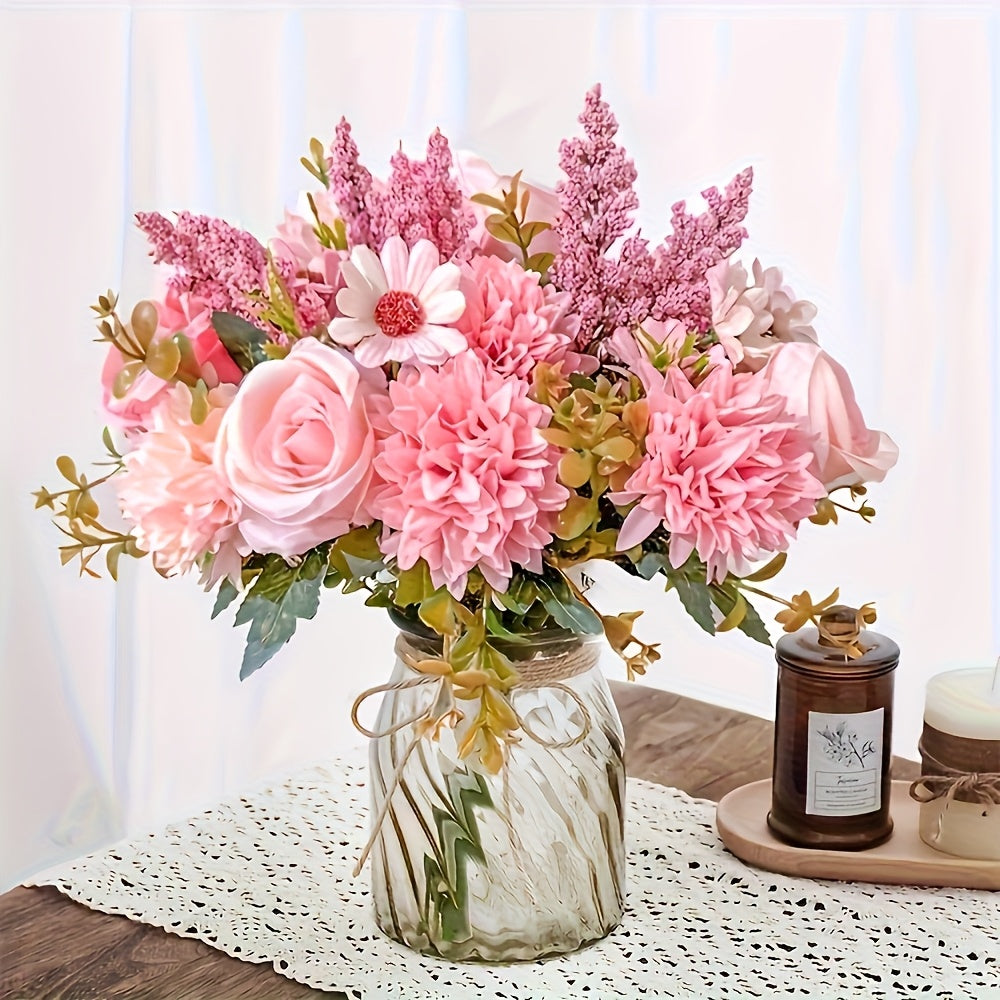 Real Touch Artificial Peony Bouquet 2 Pink & White | Premium