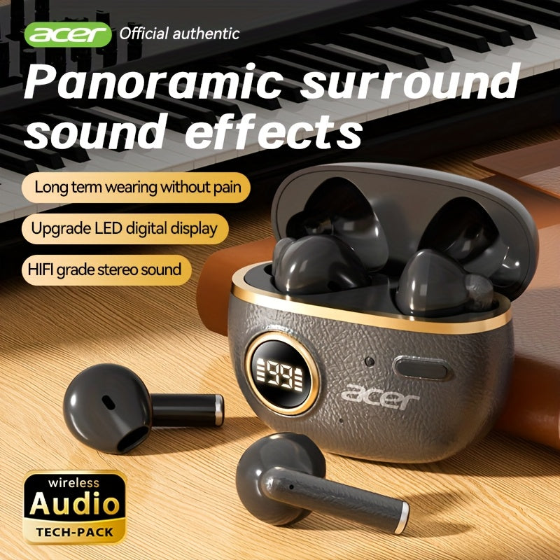 Wireless Earbuds Noise Cancellation with Deep Bass & Retro Style