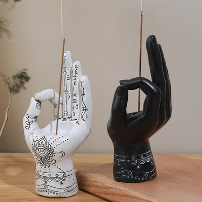 Artistic Hand Incense Holders Yin & Yang Design | Premium