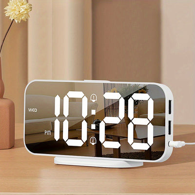 Digital Alarm Clock with USB Ports SMOUPING LED Bedside Clock