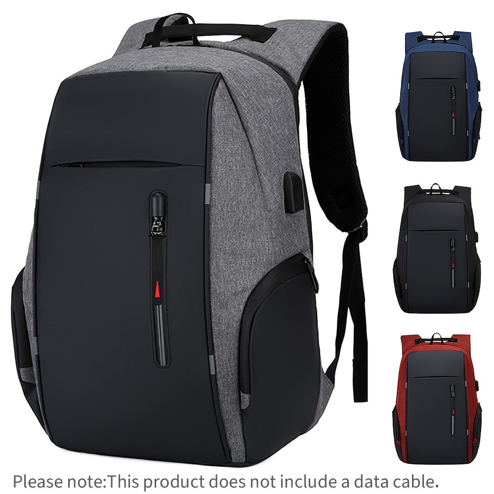 Men’s Anti‑Theft Business Laptop Backpack Large Capacity Travel Rucksack with Adjustable Shoulder Straps