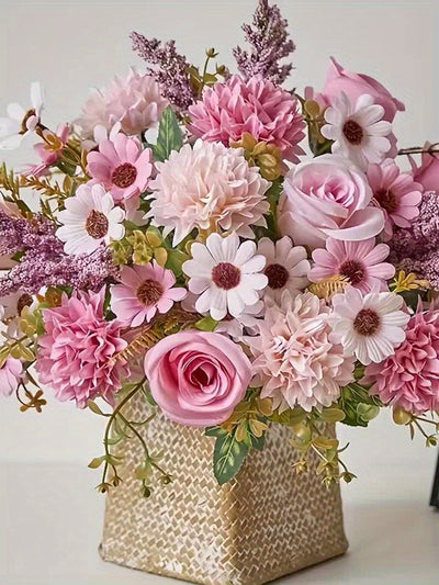 Real Touch Artificial Peony Bouquet 2 Pink & White | Premium