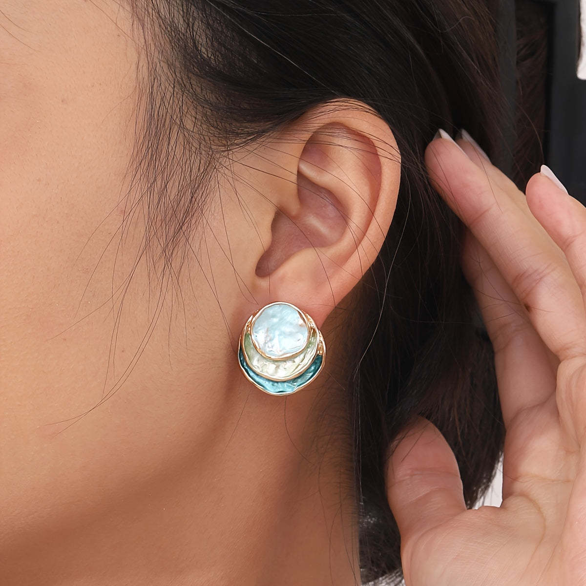 Boho Multi‑Layer Silver Party Earrings Elegant Holiday Jewellery