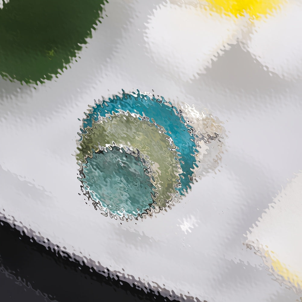 Boho Enamel Ring Three‑Layer Elastic Zinc Alloy with KC Gold