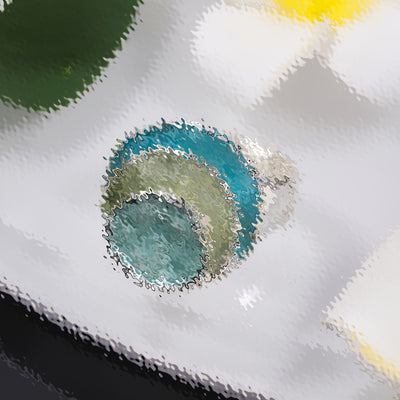 Boho Enamel Ring Three‑Layer Elastic Zinc Alloy with KC Gold