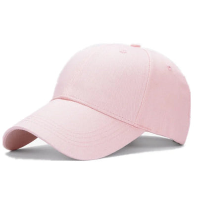 Adjustable Cotton Baseball Cap Solid‑Colour Unisex Hat