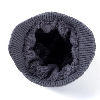 Stylish Soft Knit Beanie Hat Earflap Unisex Winter Ear‑Protection Cap