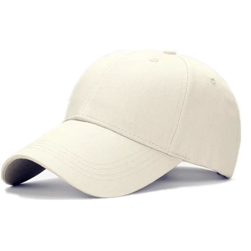 Adjustable Cotton Baseball Cap Solid‑Colour Unisex Hat