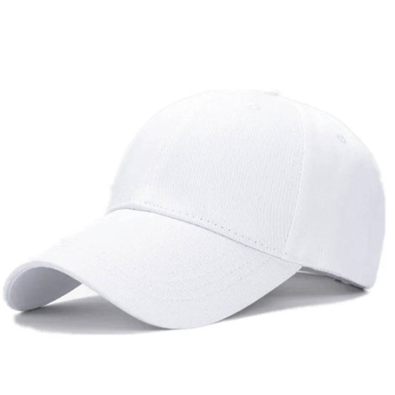 Adjustable Cotton Baseball Cap Solid‑Colour Unisex Hat