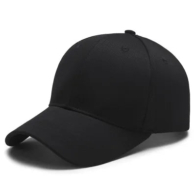 Adjustable Cotton Baseball Cap Solid‑Colour Unisex Hat