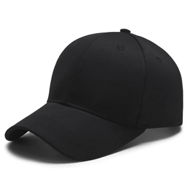 Adjustable Cotton Baseball Cap Solid‑Colour Unisex Hat