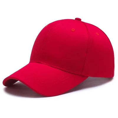Adjustable Cotton Baseball Cap Solid‑Colour Unisex Hat
