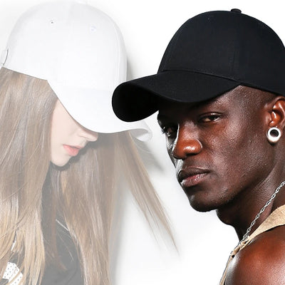 Adjustable Cotton Baseball Cap Solid‑Colour Unisex Hat