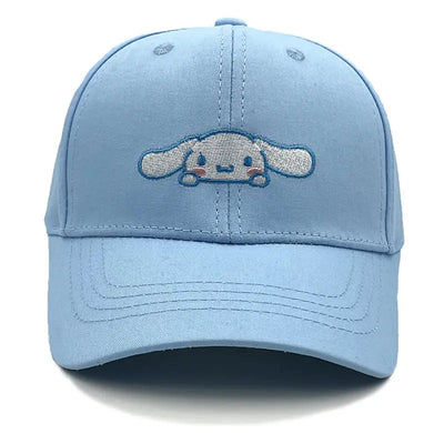Kids’ Sanrio Cotton Baseball Cap Hello Kitty, Kuromi & Cinnamoroll Adjustable Hat
