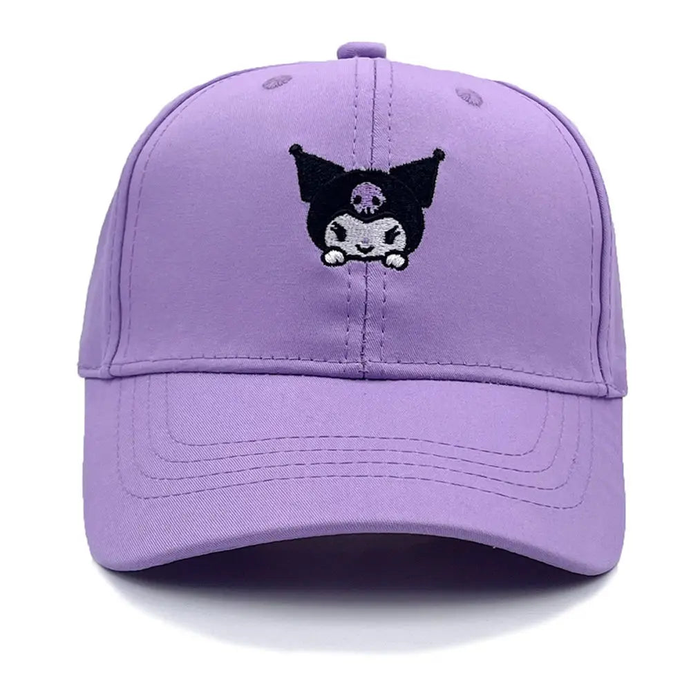 Kids’ Sanrio Cotton Baseball Cap Hello Kitty, Kuromi & Cinnamoroll Adjustable Hat