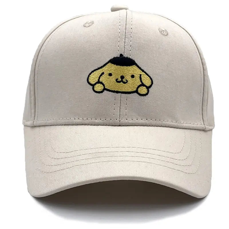 Kids’ Sanrio Cotton Baseball Cap Hello Kitty, Kuromi & Cinnamoroll Adjustable Hat