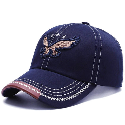 Unisex 3D Eagle Embroidery Baseball Cap Adjustable Polyester Sun Protection