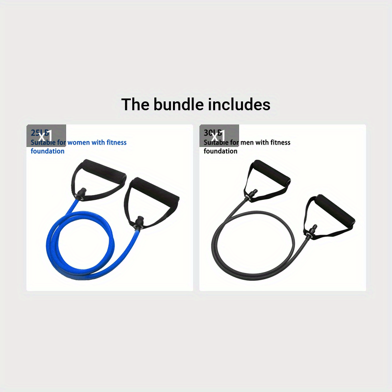 5‑Level Resistance Bands with Handles Home Workouts | UK Delivery