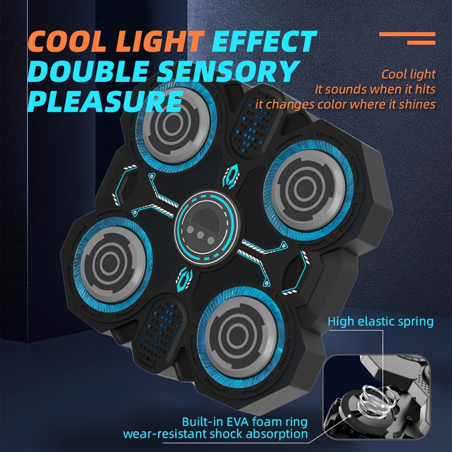 Interactive Boxing Toy with LED Targets & Music Reaction Trainer