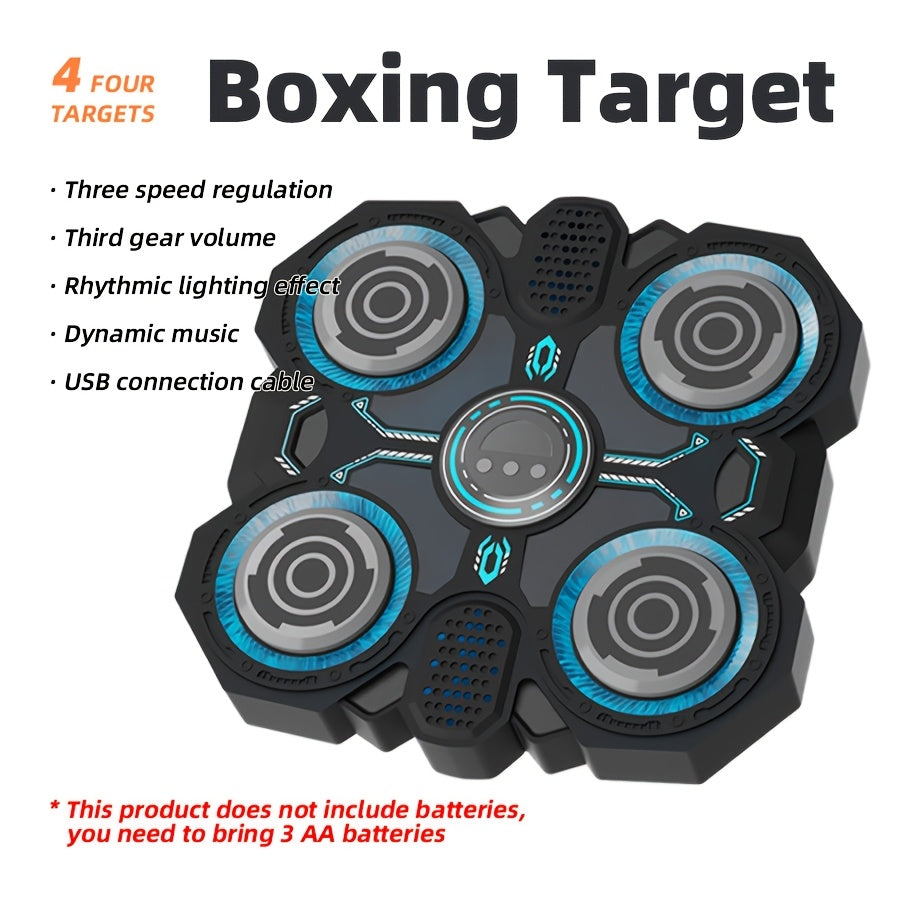Interactive Boxing Toy with LED Targets & Music Reaction Trainer