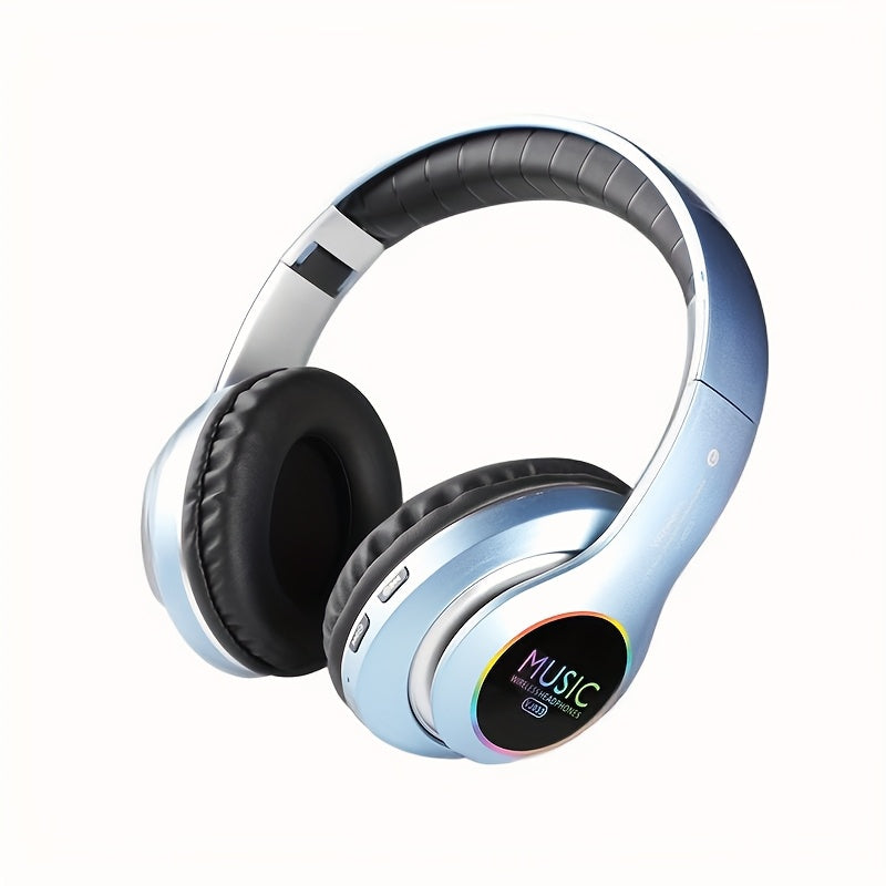 Wireless Foldable Headphones with Deep Bass, Mic & 3.5mm Jack