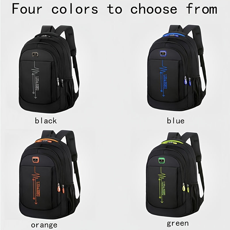 Men’s Lightweight Canvas Backpack Large Capacity Daypack with Adjustable Straps
