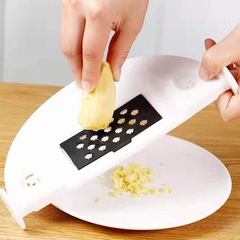 9-in-1 Slicer Dicer Food Chopper with Drain Basket, 2L Capacity, Multiple Stainless Steel Blades, Manual Vegetable Cutter, Kitchen Prep Tool