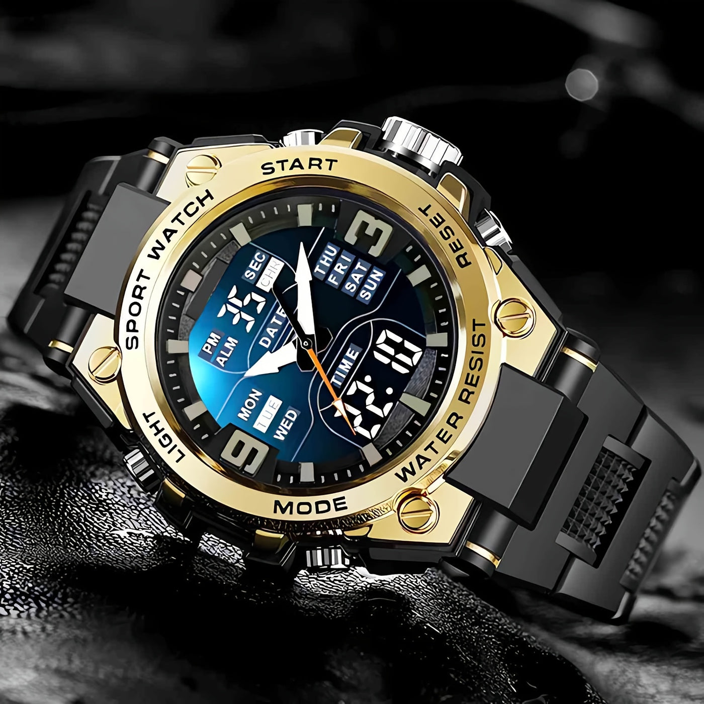 Multi‑Sport Men's Digital Chronograph Watch | Luminous Display