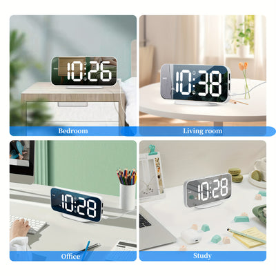 Digital Alarm Clock with USB Ports SMOUPING LED Bedside Clock