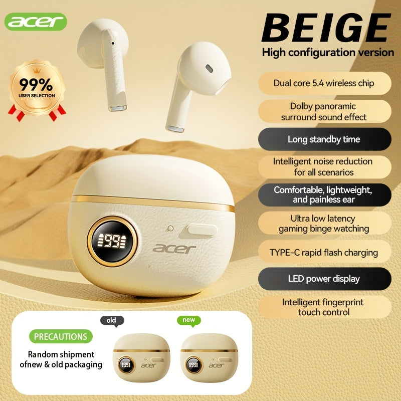 Wireless Earbuds Noise Cancellation with Deep Bass & Retro Style