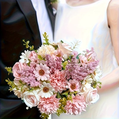 Real Touch Artificial Peony Bouquet 2 Pink & White | Premium